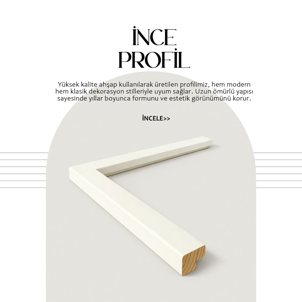 ( 17X15 MM ) İNCE ÇERÇEVE PROFİLİ