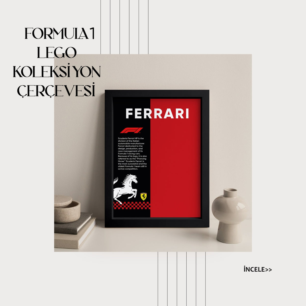 FORMULA 1 LEGO KOLEKSİYON ÇERÇEVESİ