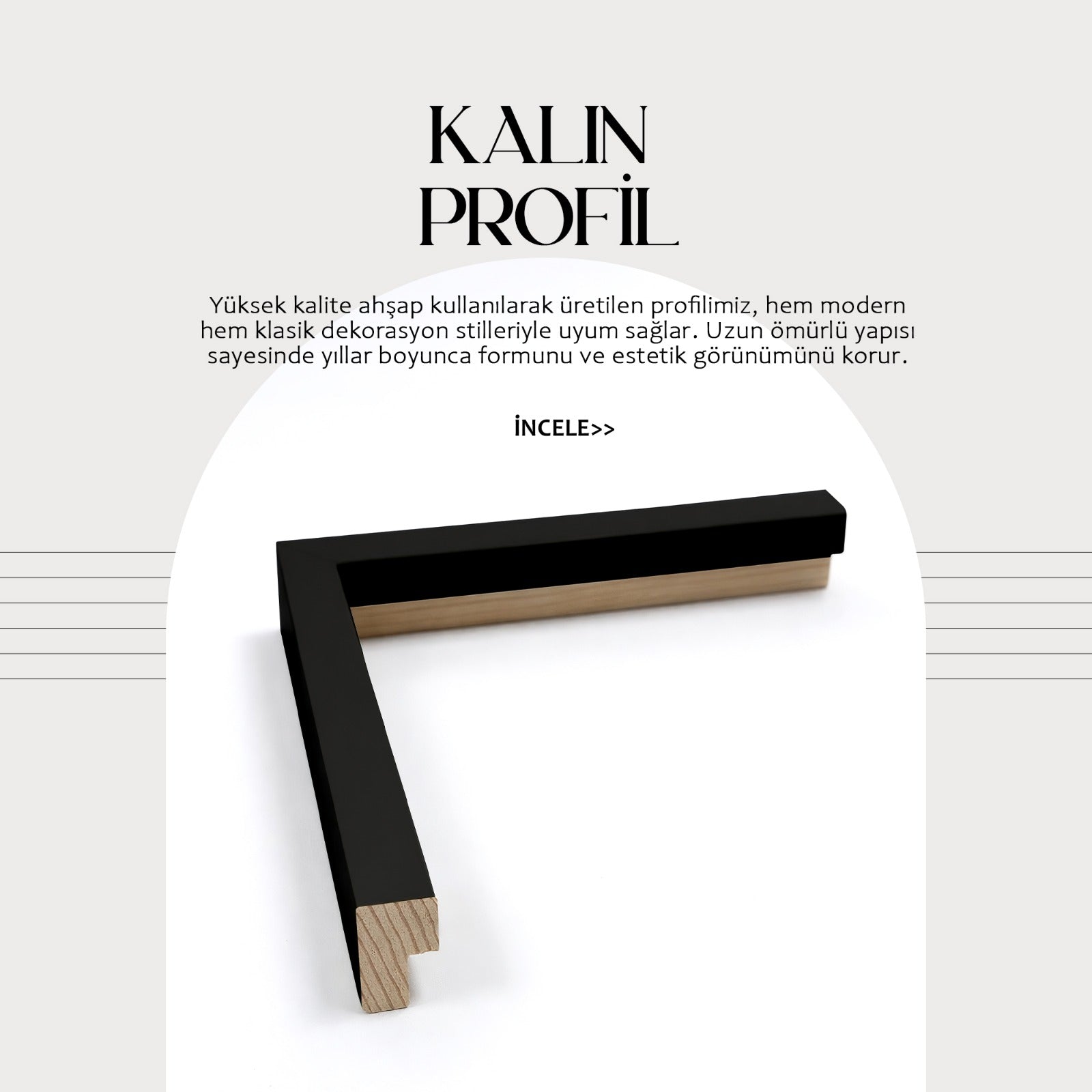 ( 17x27MM ) KALIN ÇERÇEVE PROFİLİ