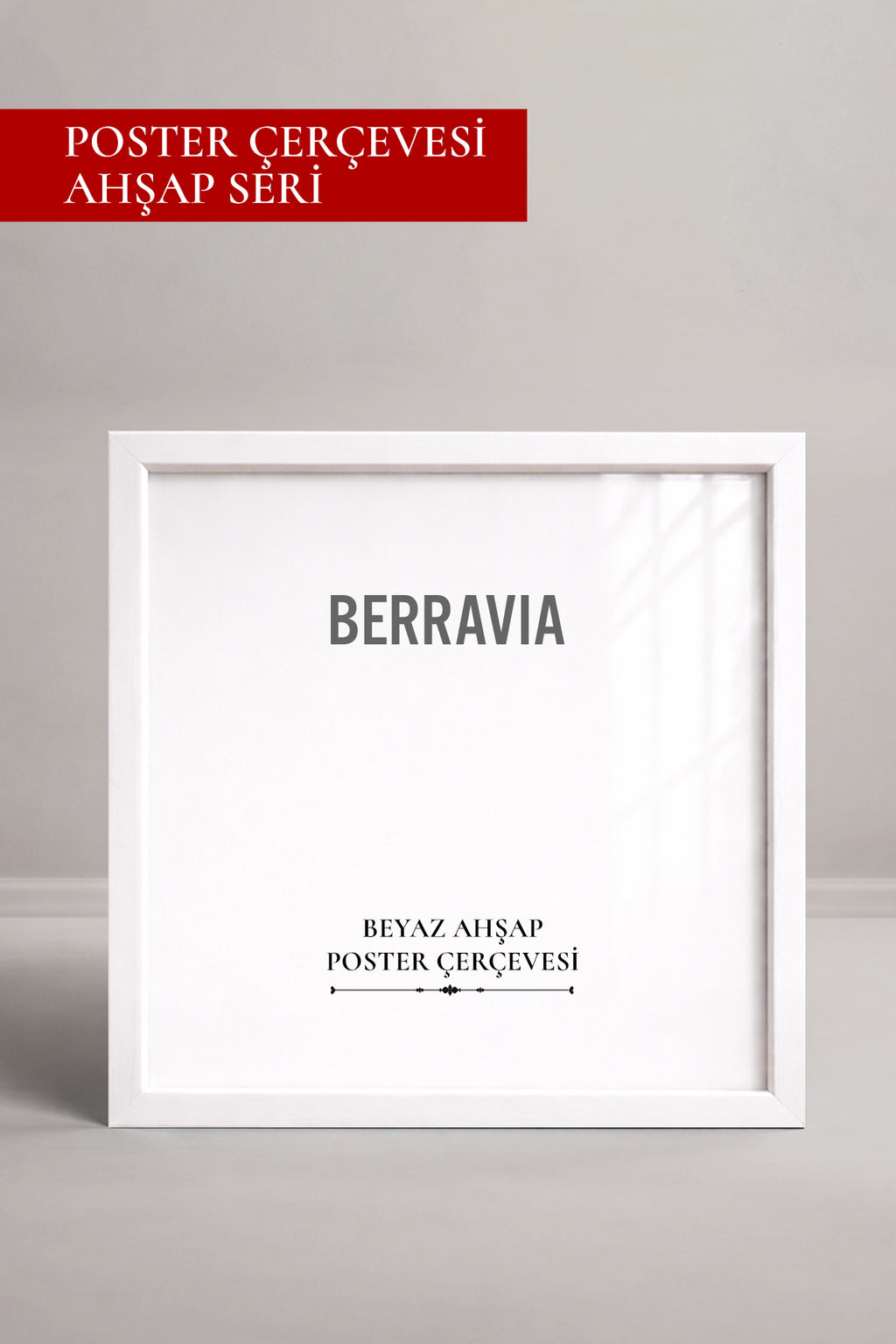 Kare Poster Çerçevesi - Beyaz