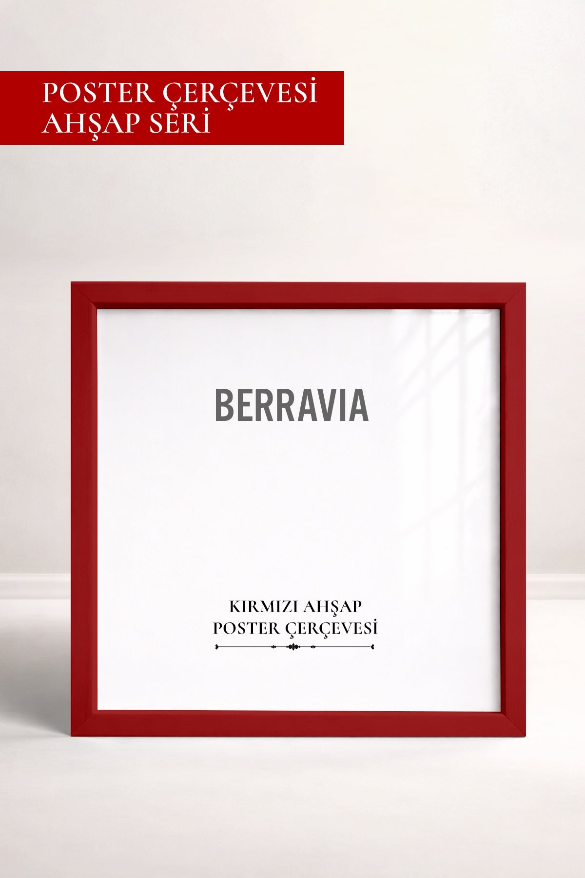 Kare Poster Çerçevesi - Kırmızı