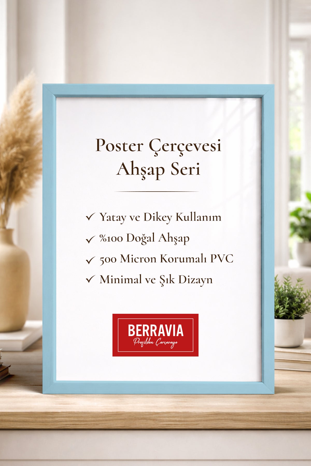 Poster Çerçevesi - Açık Mavi