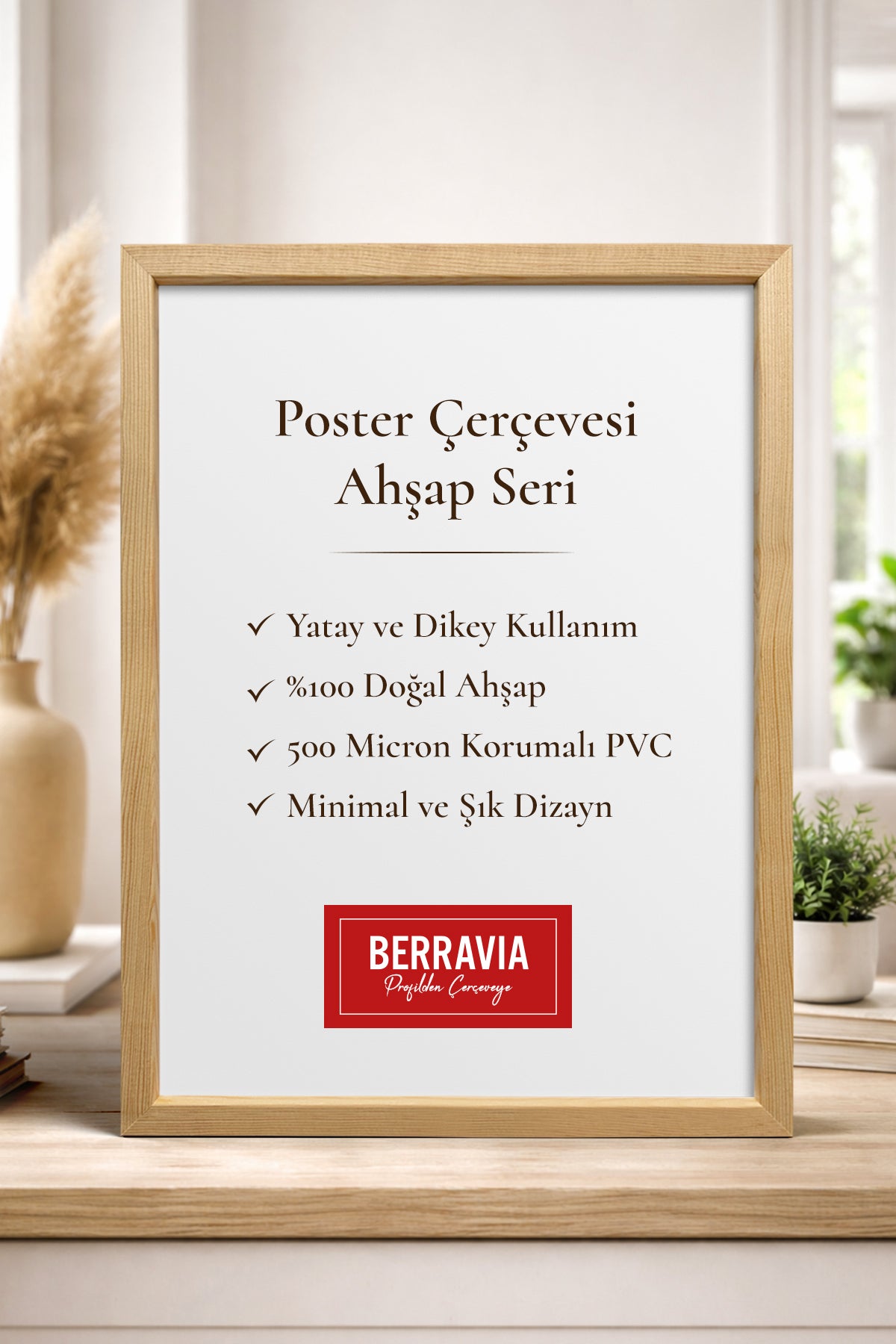 Poster Çerçevesi - Doğal Ahşap