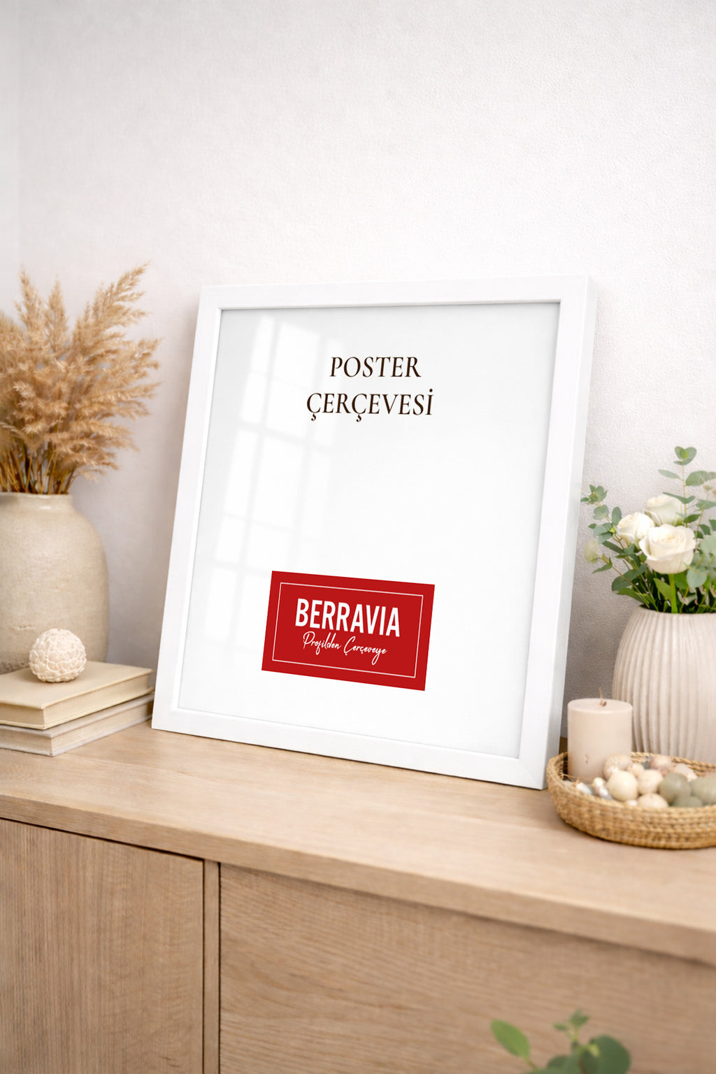 Kare Poster Çerçevesi - Beyaz
