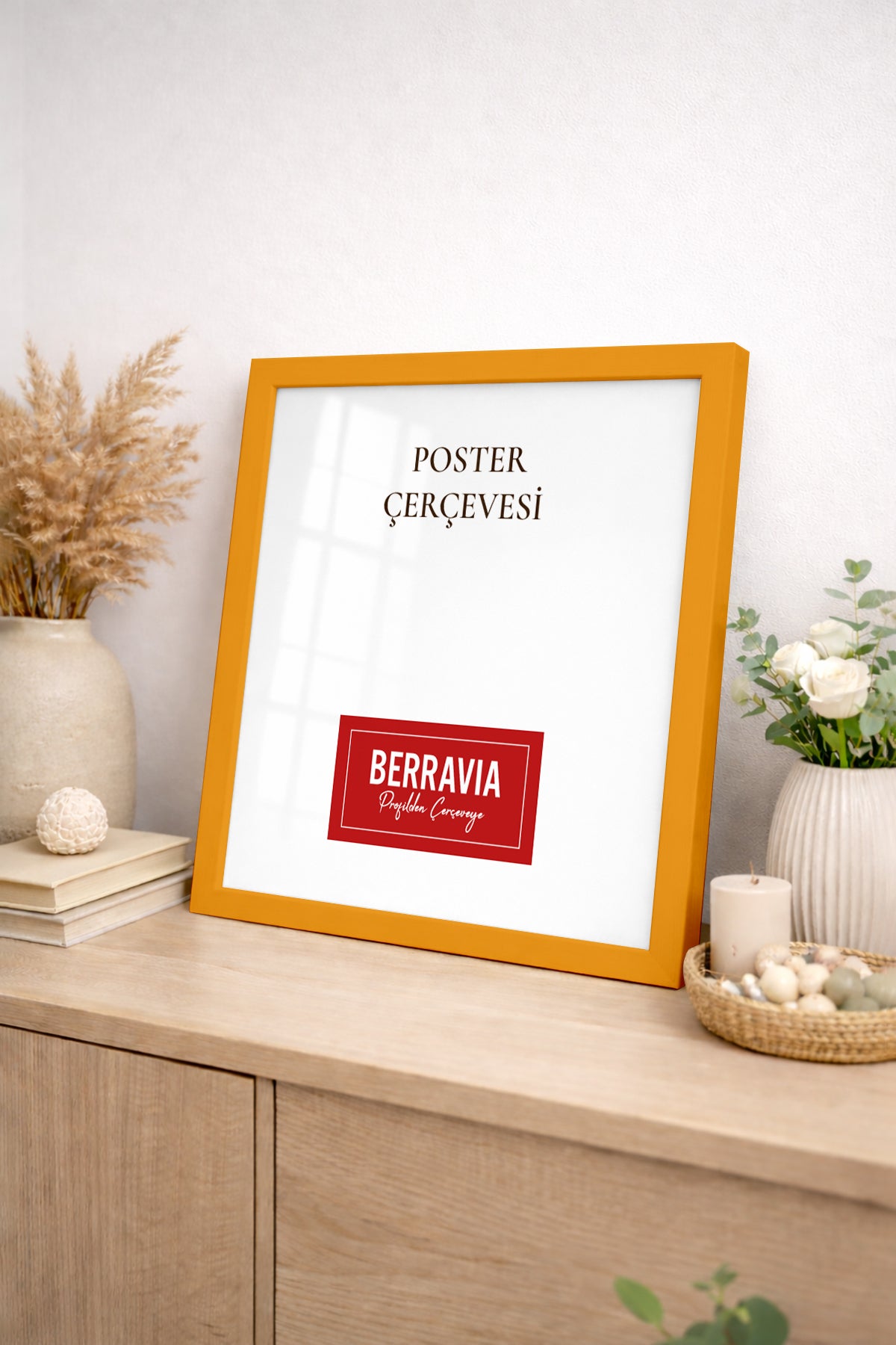 Kare Poster Çerçevesi - Sarı