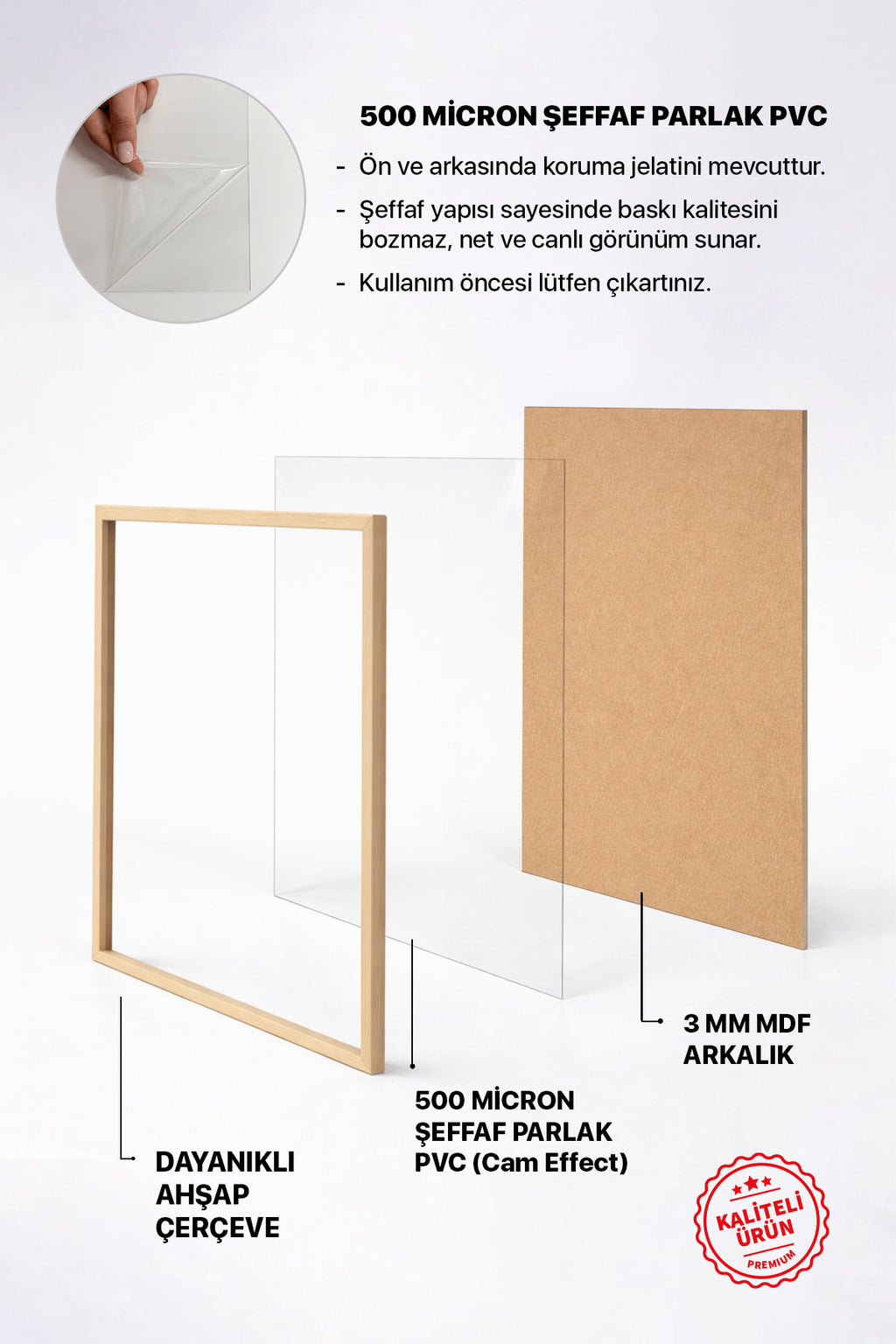 Poster Çerçevesi - Doğal Ahşap