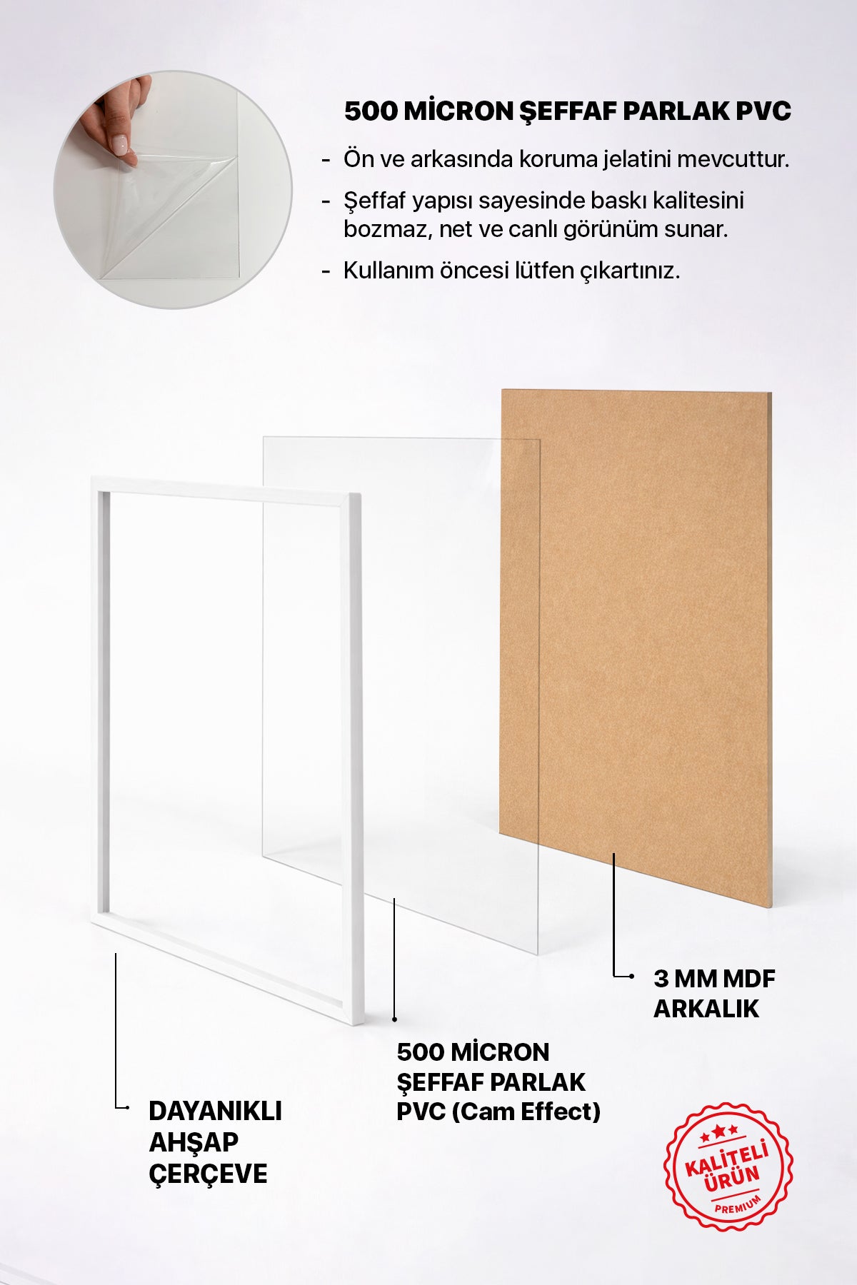 Poster Çerçevesi - Beyaz