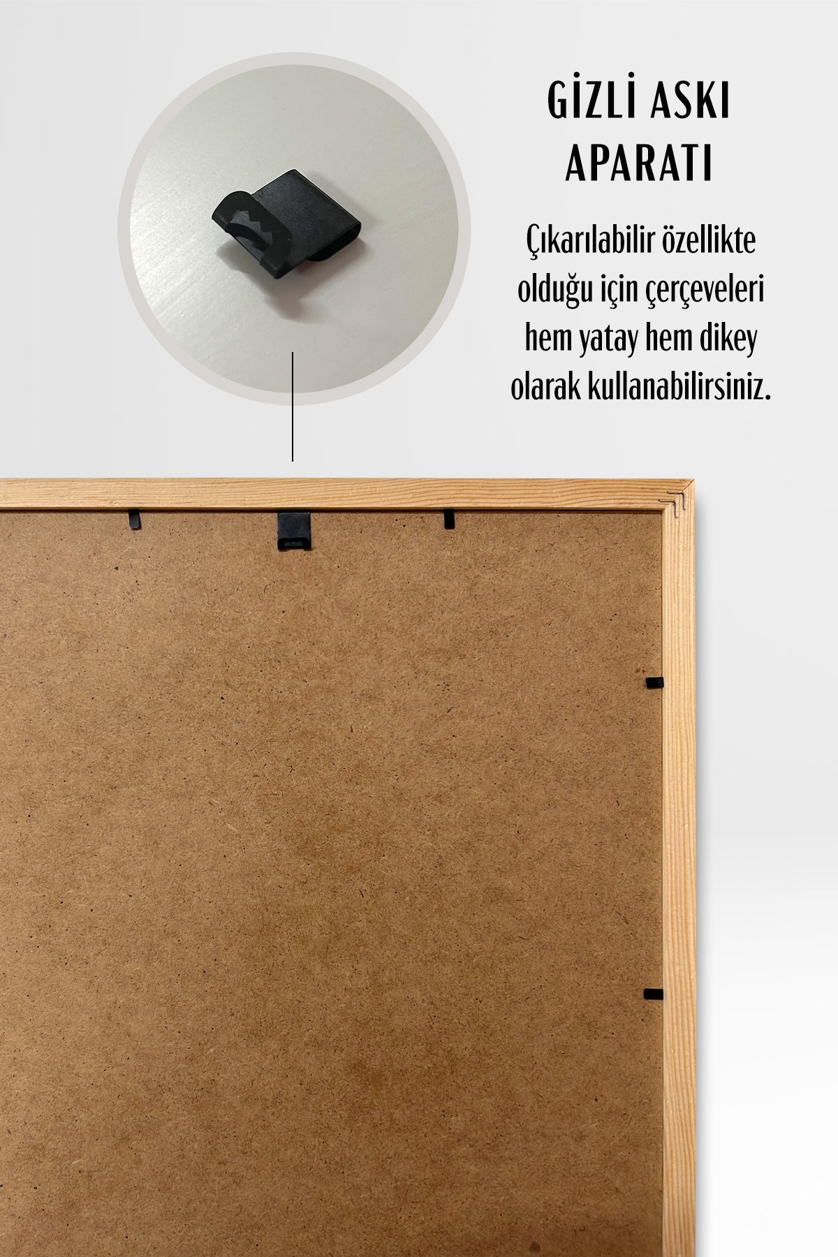 Kalın Masaüstü Resim Çerçevesi, Fotoğraf Çerçevesi - AHŞAP