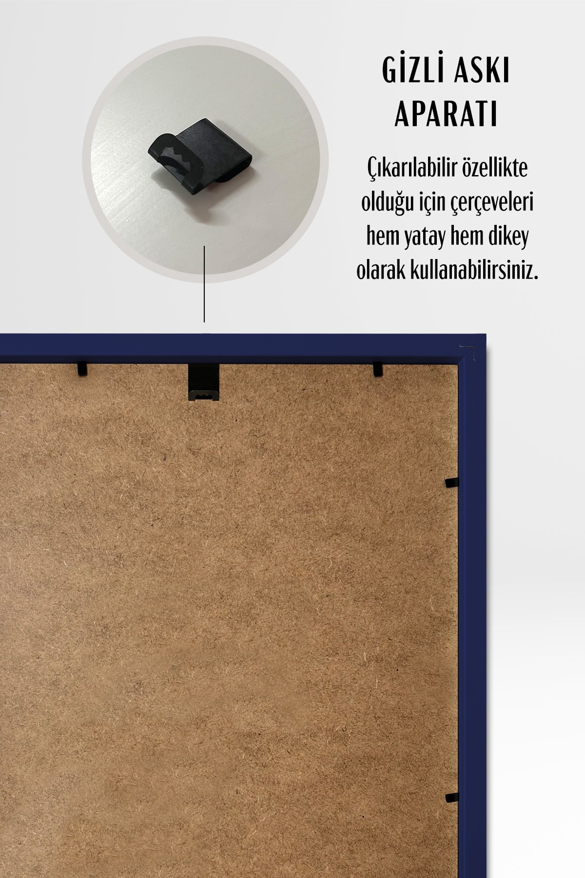 Masaüstü Resim Çerçevesi, Fotoğraf Çerçevesi - MAVİ