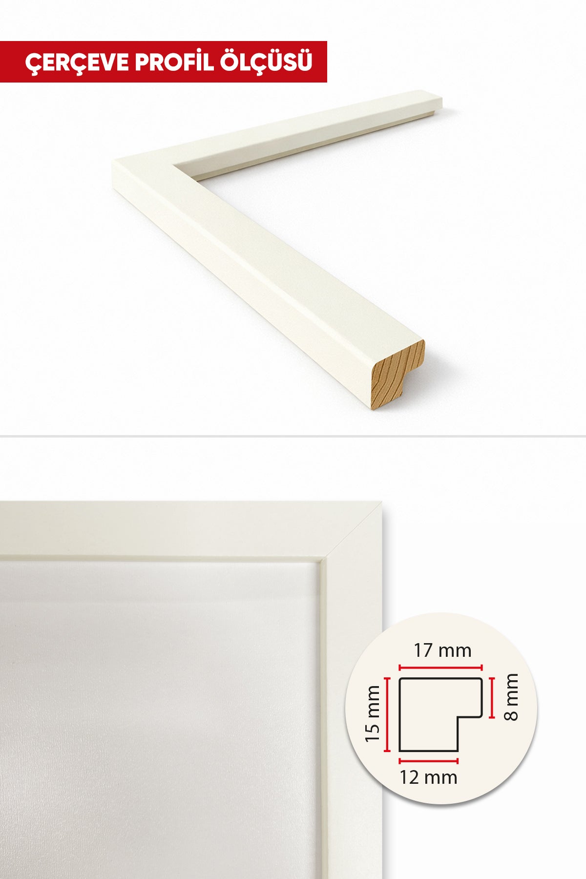 Poster Çerçevesi - Beyaz