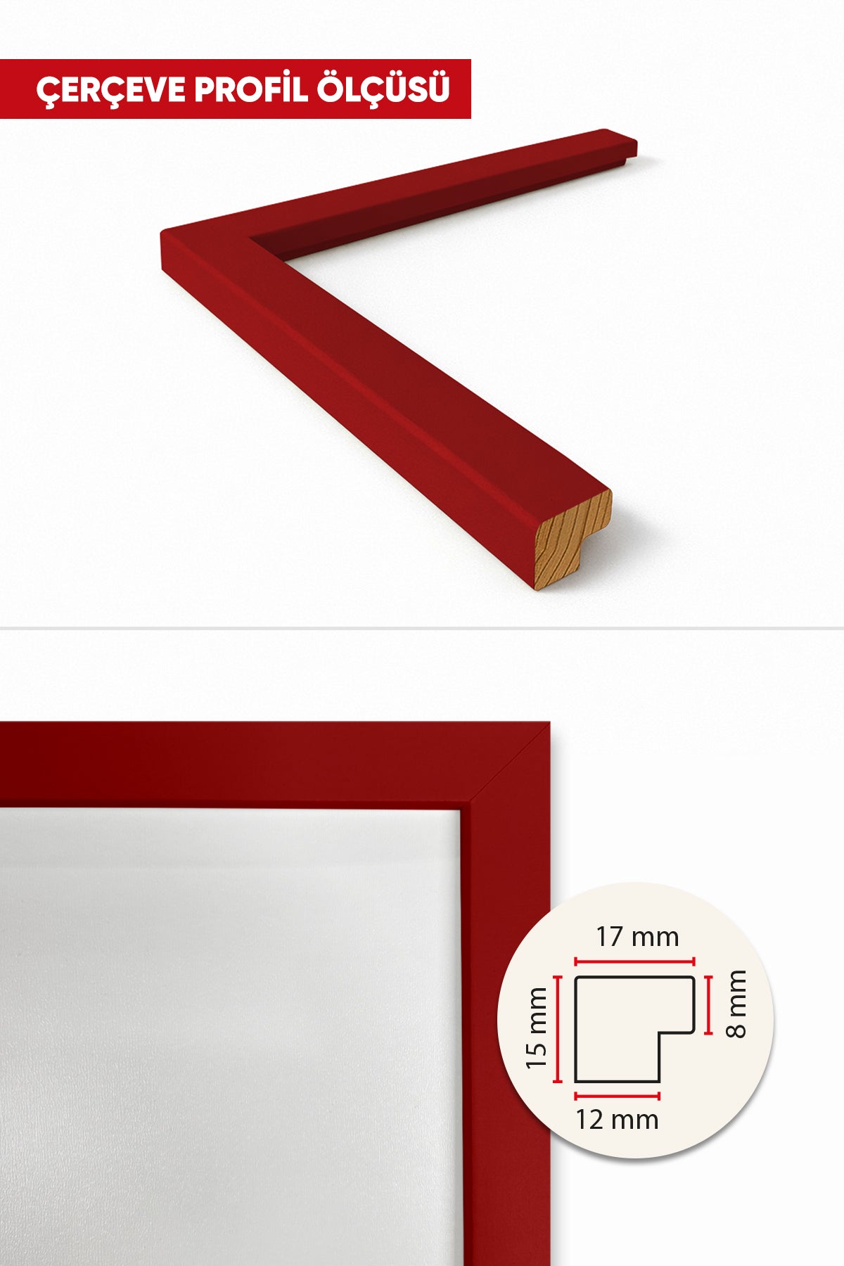 Poster Çerçevesi - Kırmızı