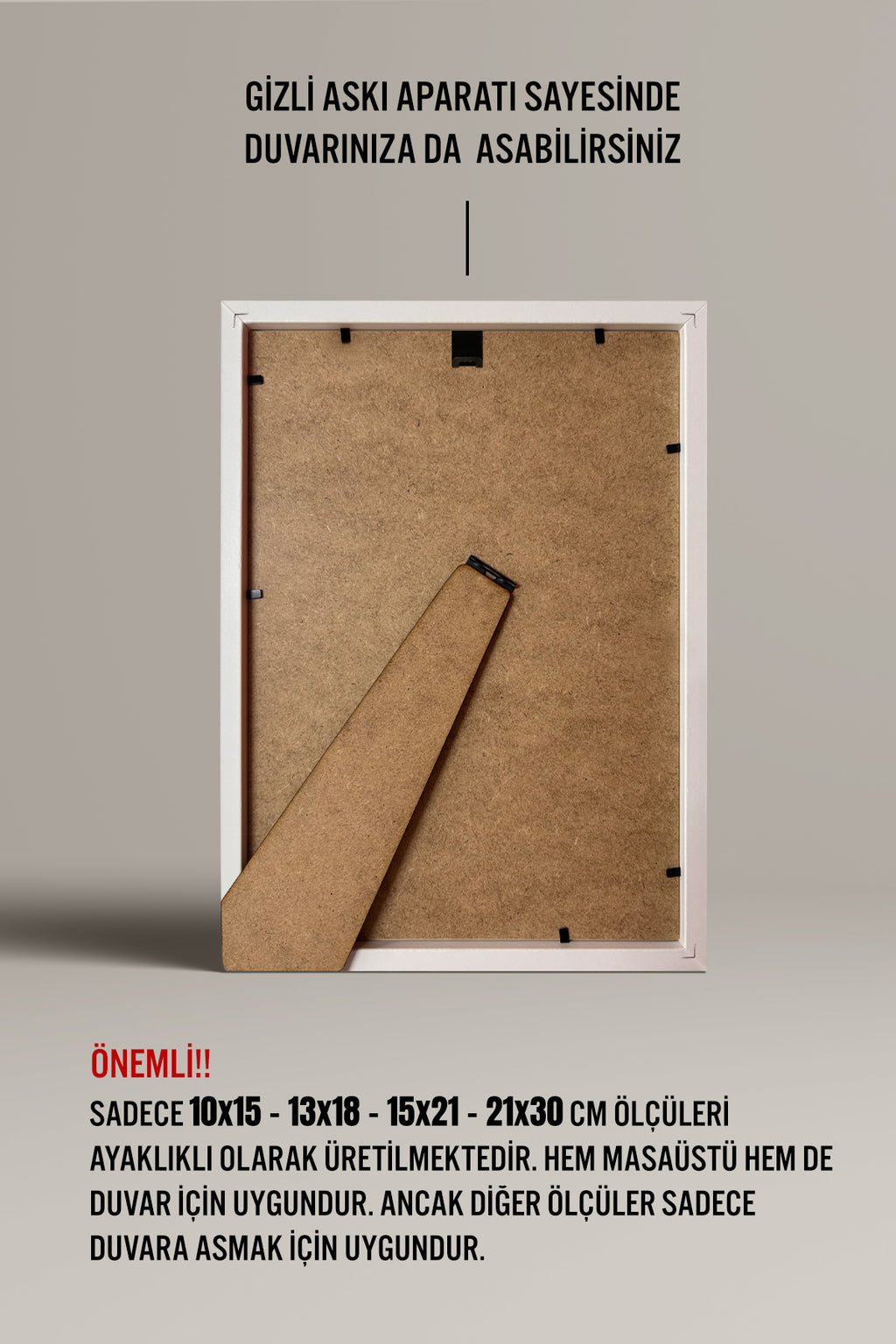 Poster Çerçevesi - Beyaz