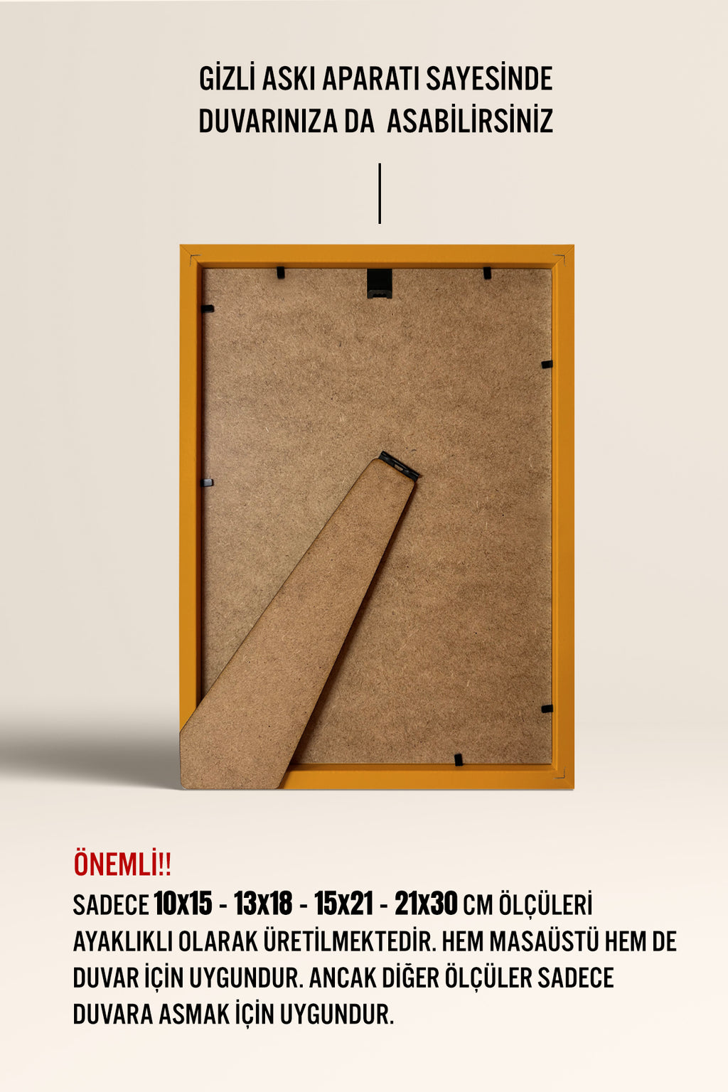 Poster Çerçevesi - Sarı