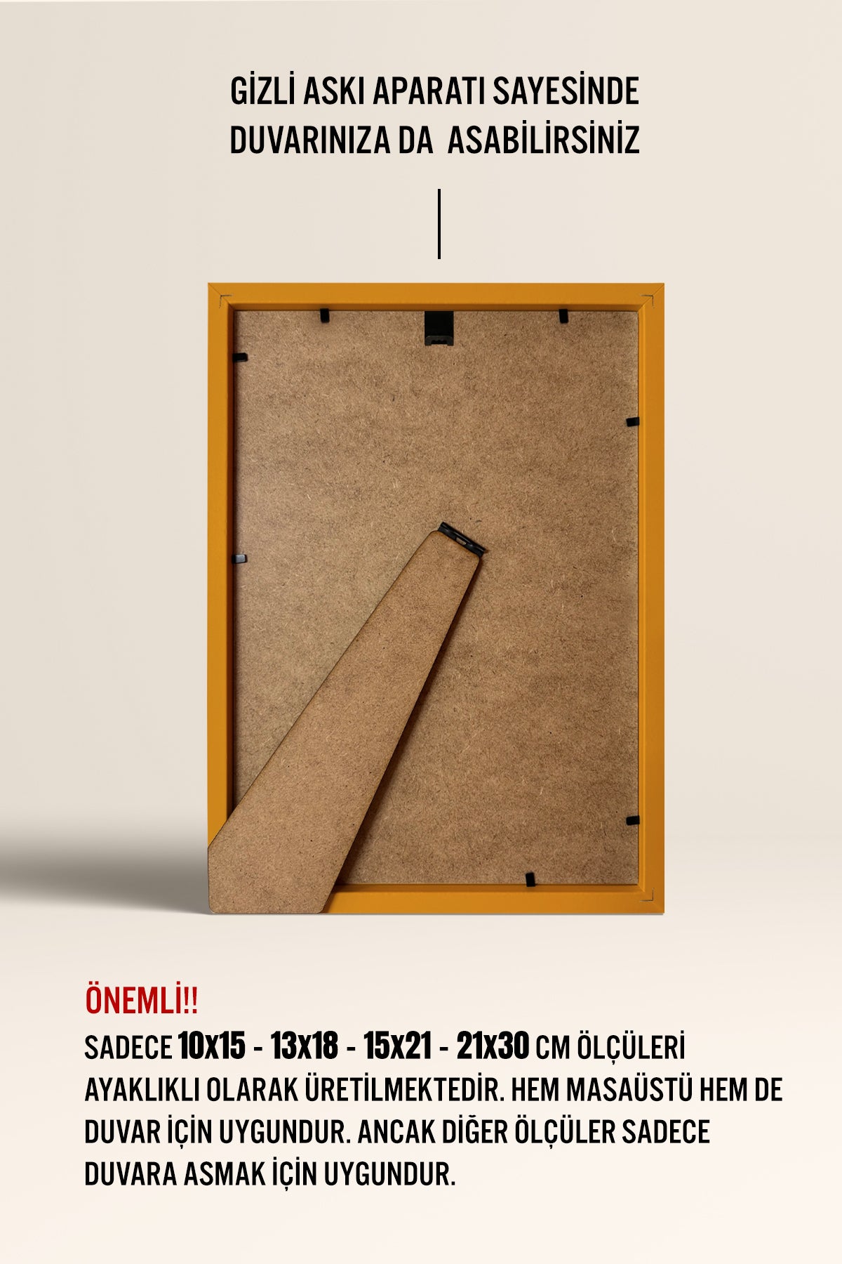 Poster Çerçevesi - Sarı