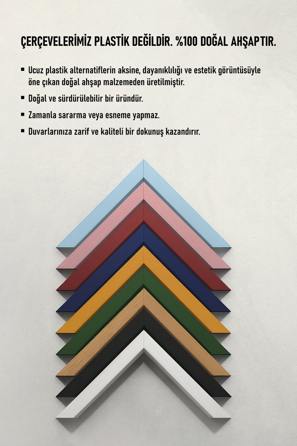 Poster Çerçevesi - Doğal Ahşap