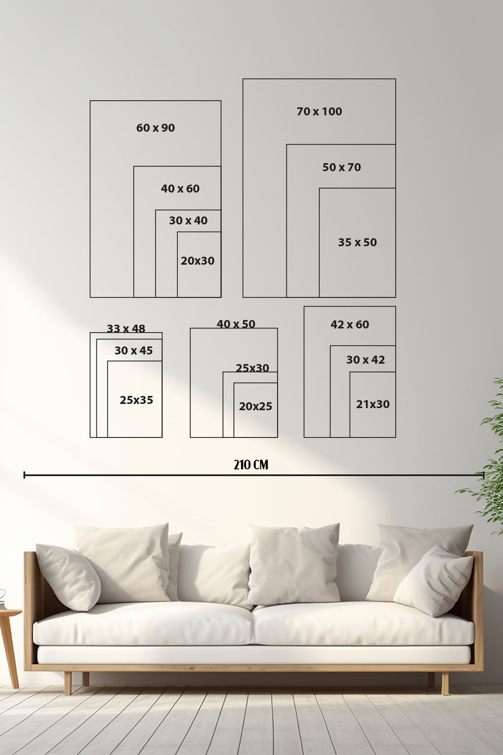 Poster Çerçevesi - Doğal Ahşap