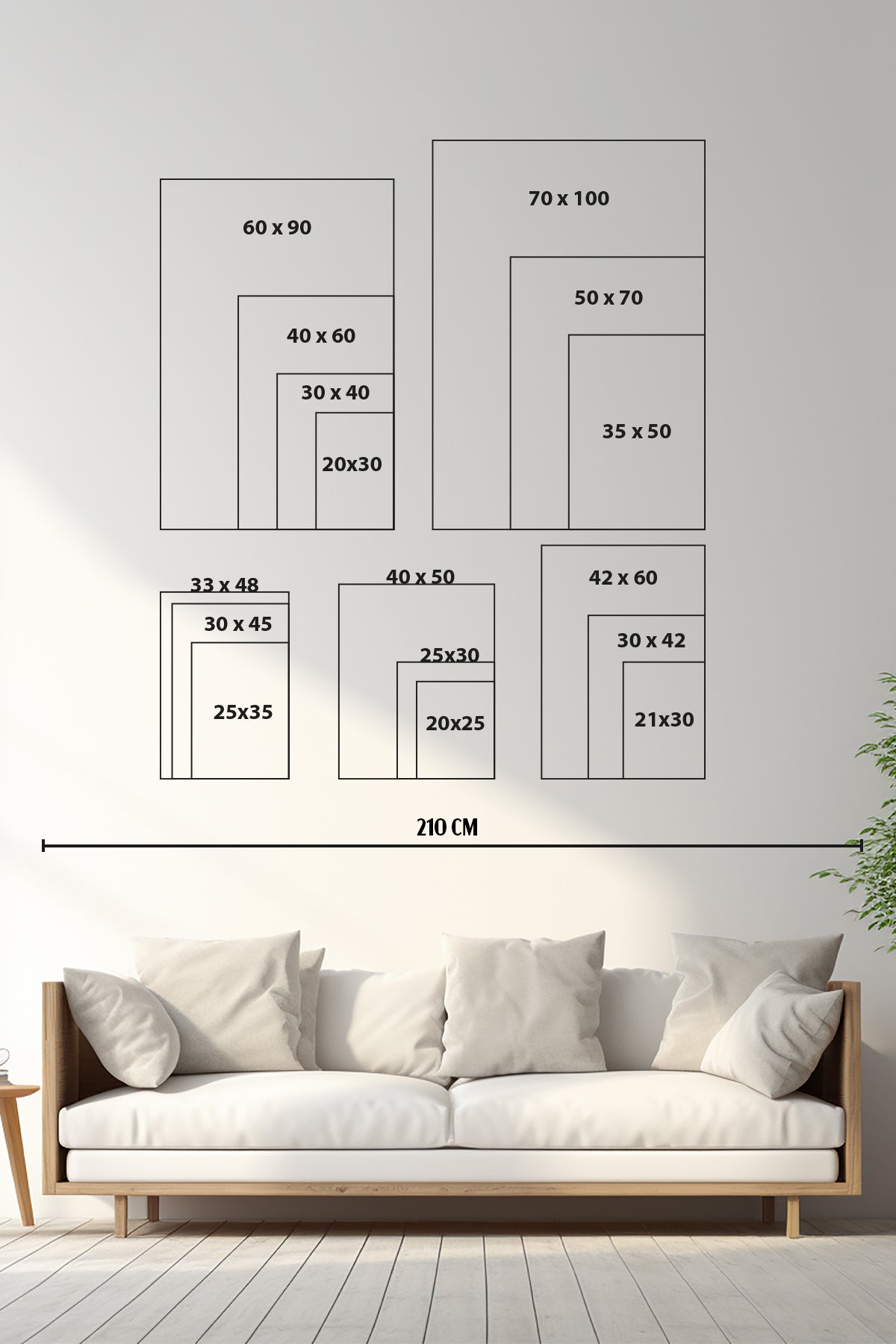 Poster Çerçevesi - Doğal Ahşap