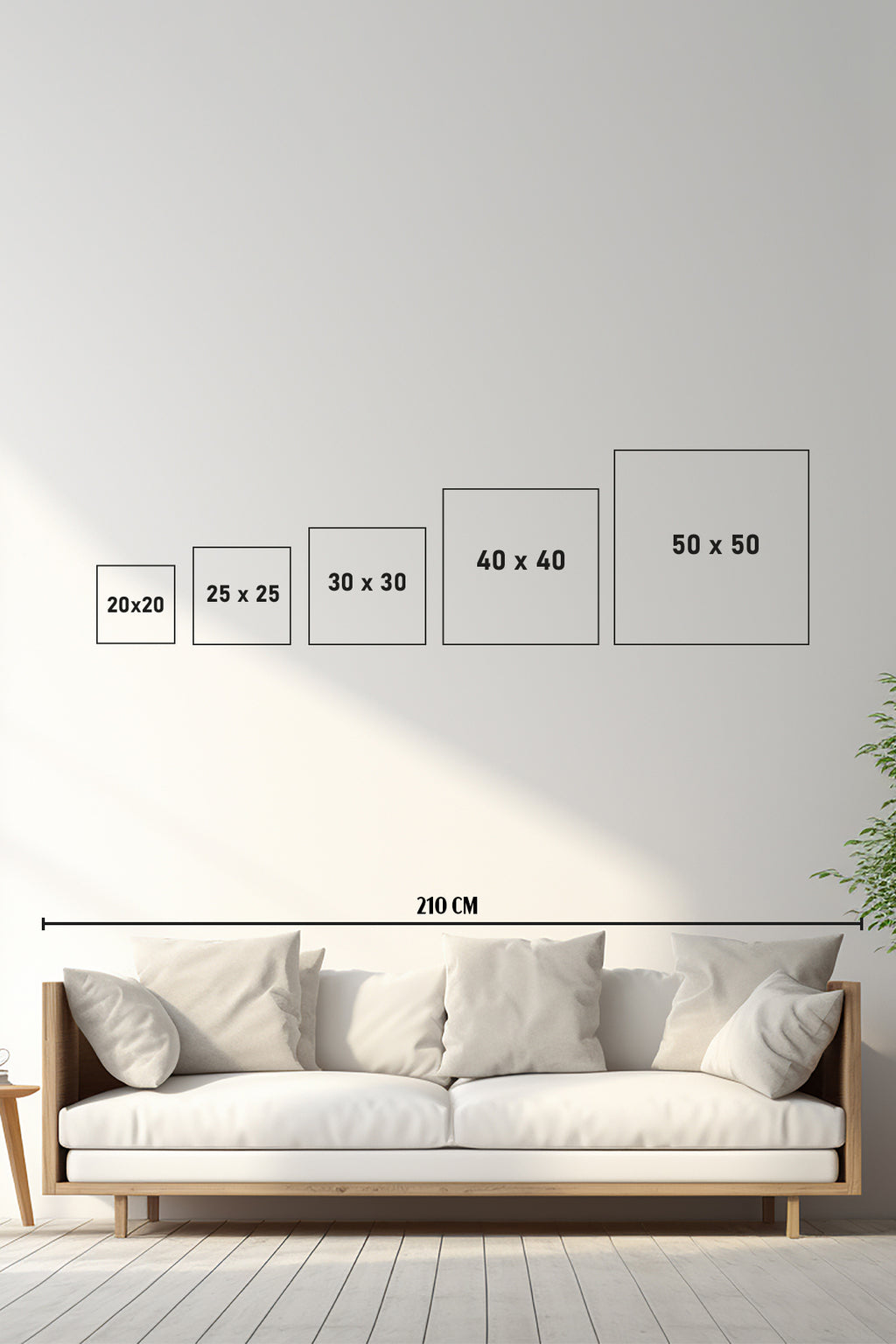 Kalın Kare Poster Çerçevesi - Sarı