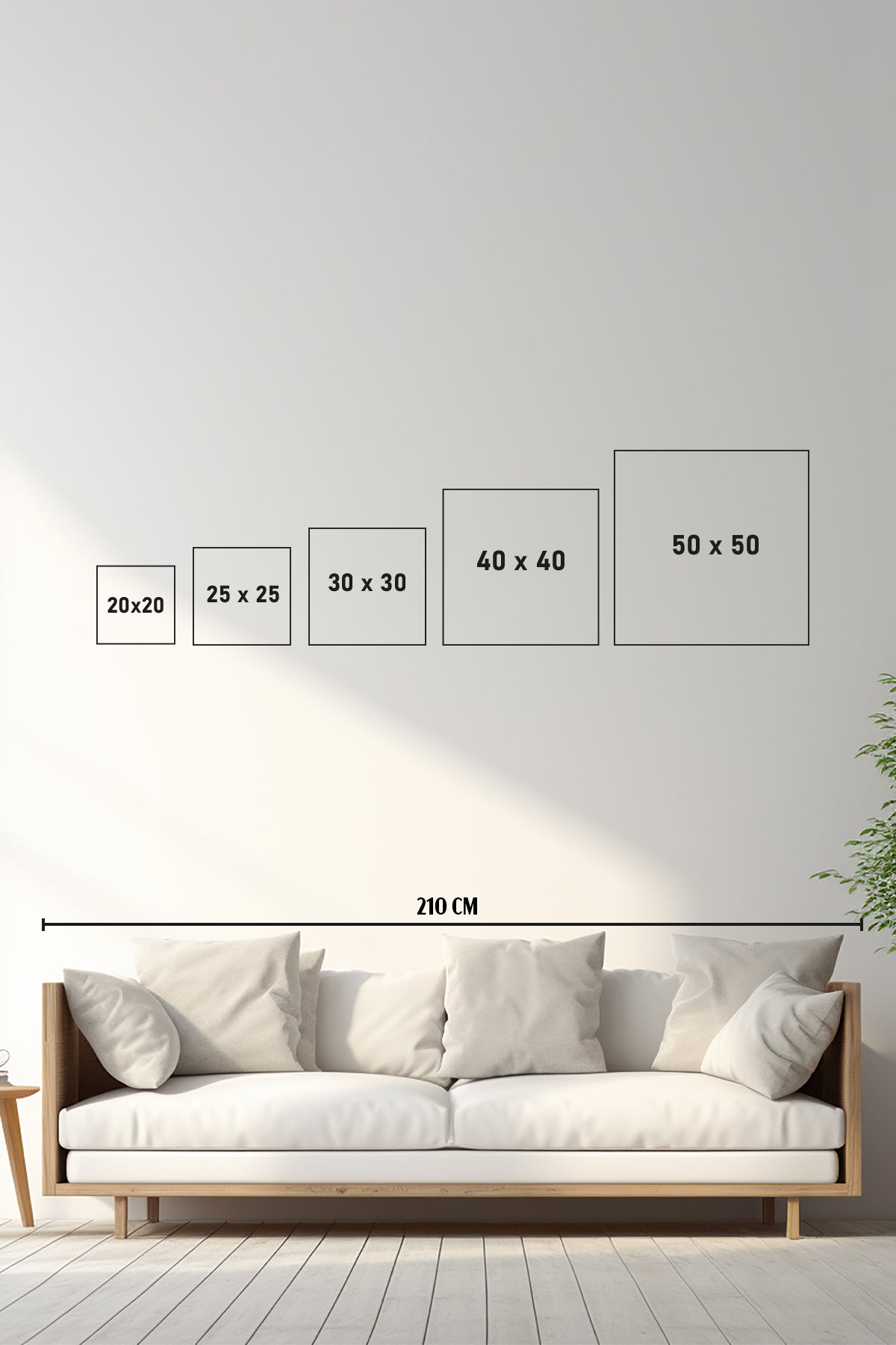 Kalın Kare Poster Çerçevesi - Sarı