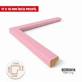 AHŞAP PROFİL PEMBE - 17 X 15 MM -