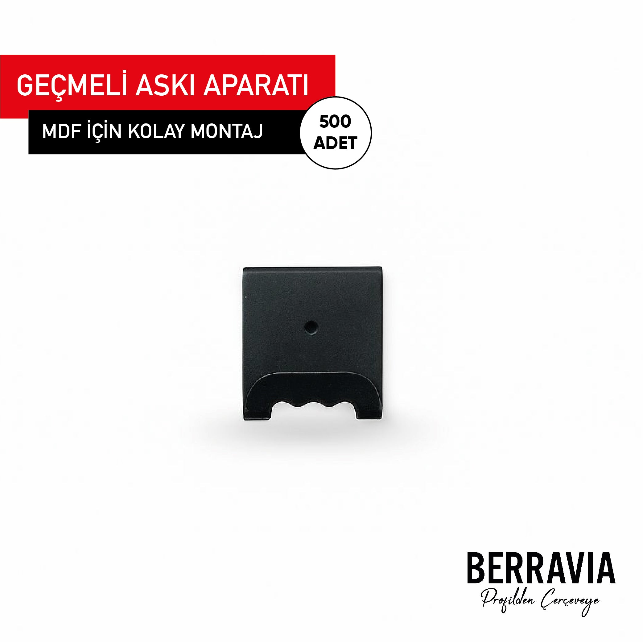 Geçmeli Askı Aparatı - Mdf Uyumlu Kolay Montaj
