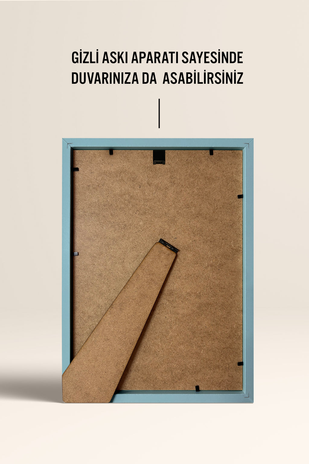 Masaüstü Resim Çerçevesi, Fotoğraf Çerçevesi - AÇIK MAVİ