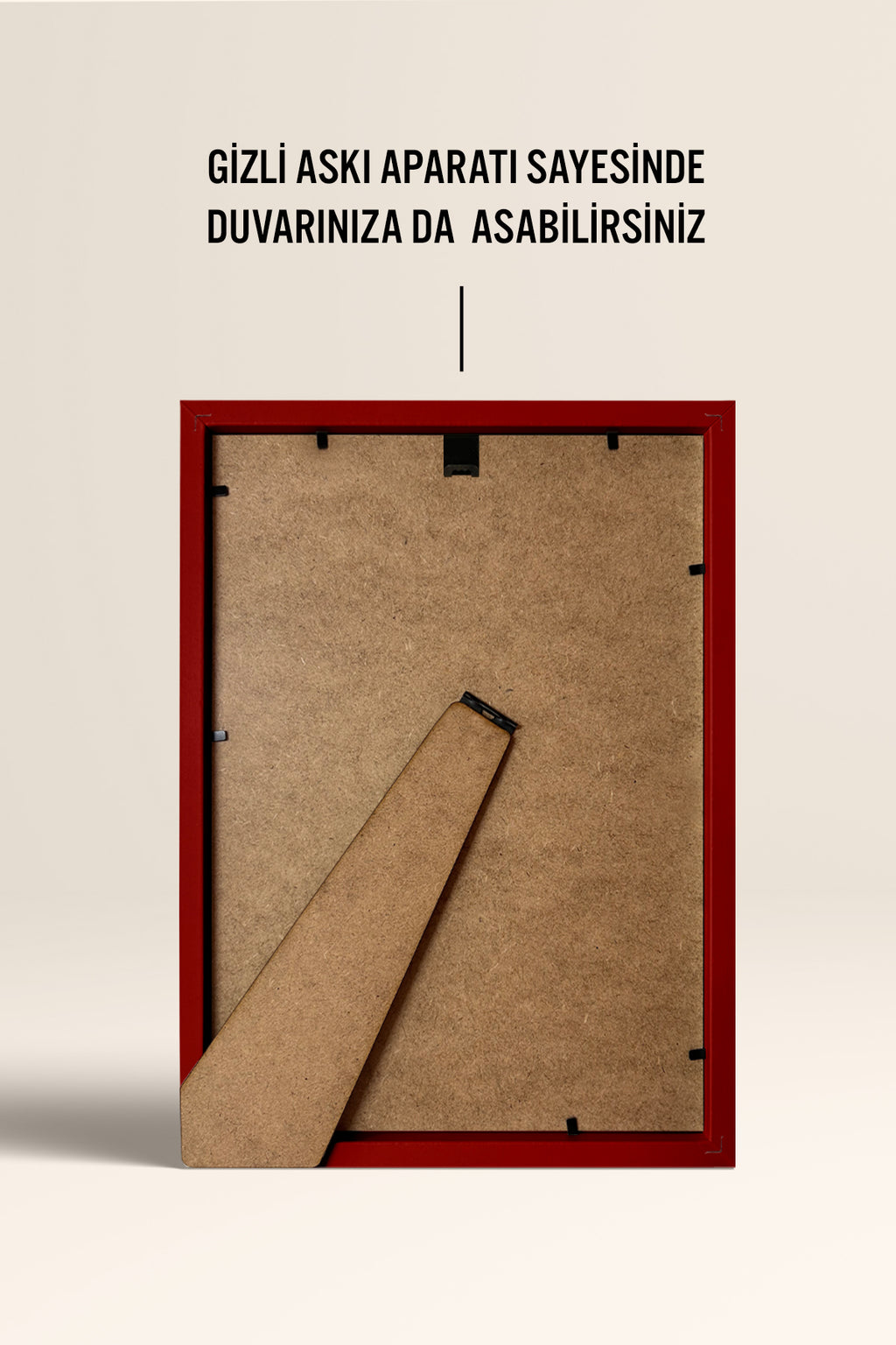 Masaüstü Resim Çerçevesi, Fotoğraf Çerçevesi - KIRMIZI