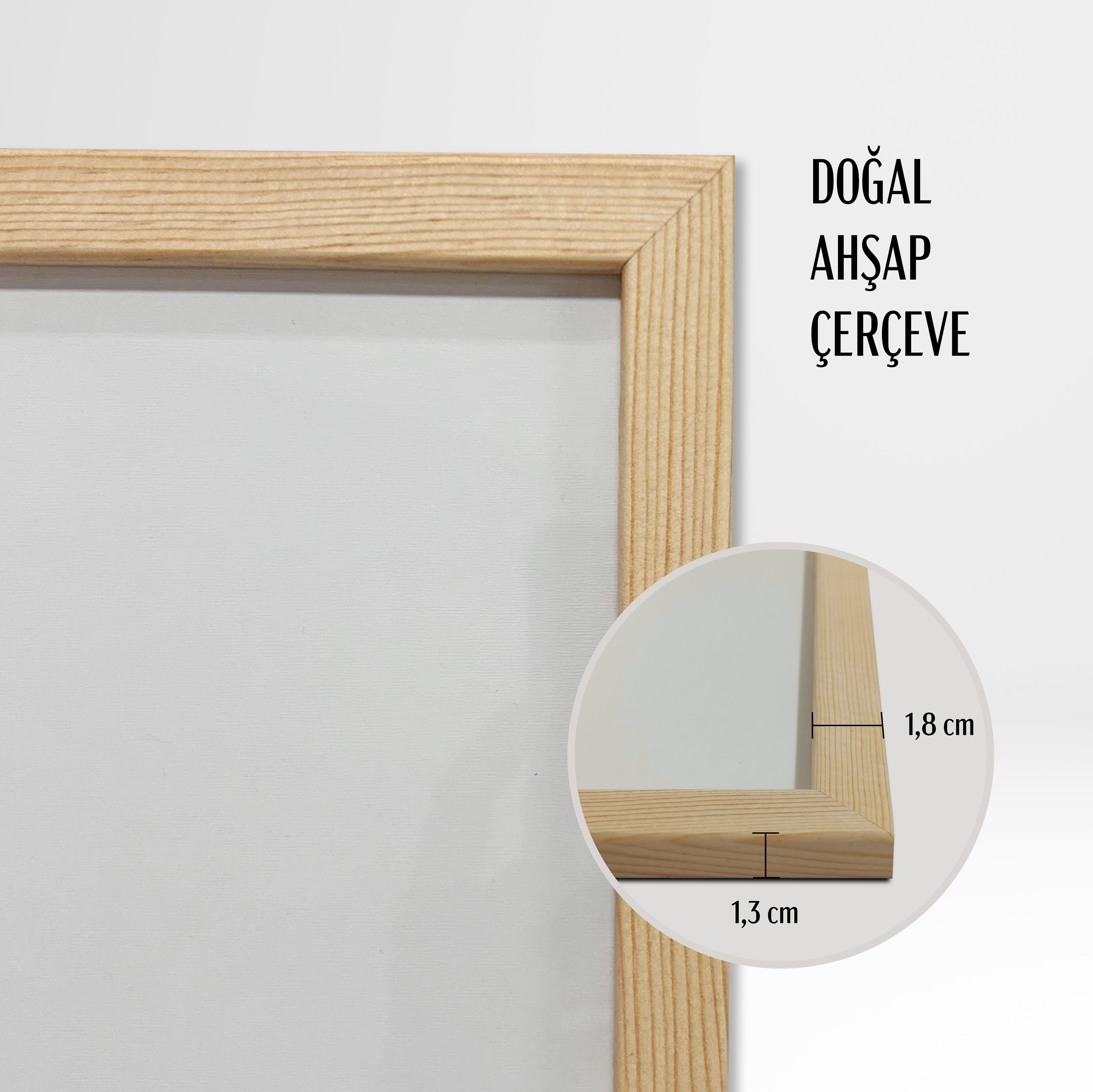 Poster Çerçevesi - Doğal Ahşap