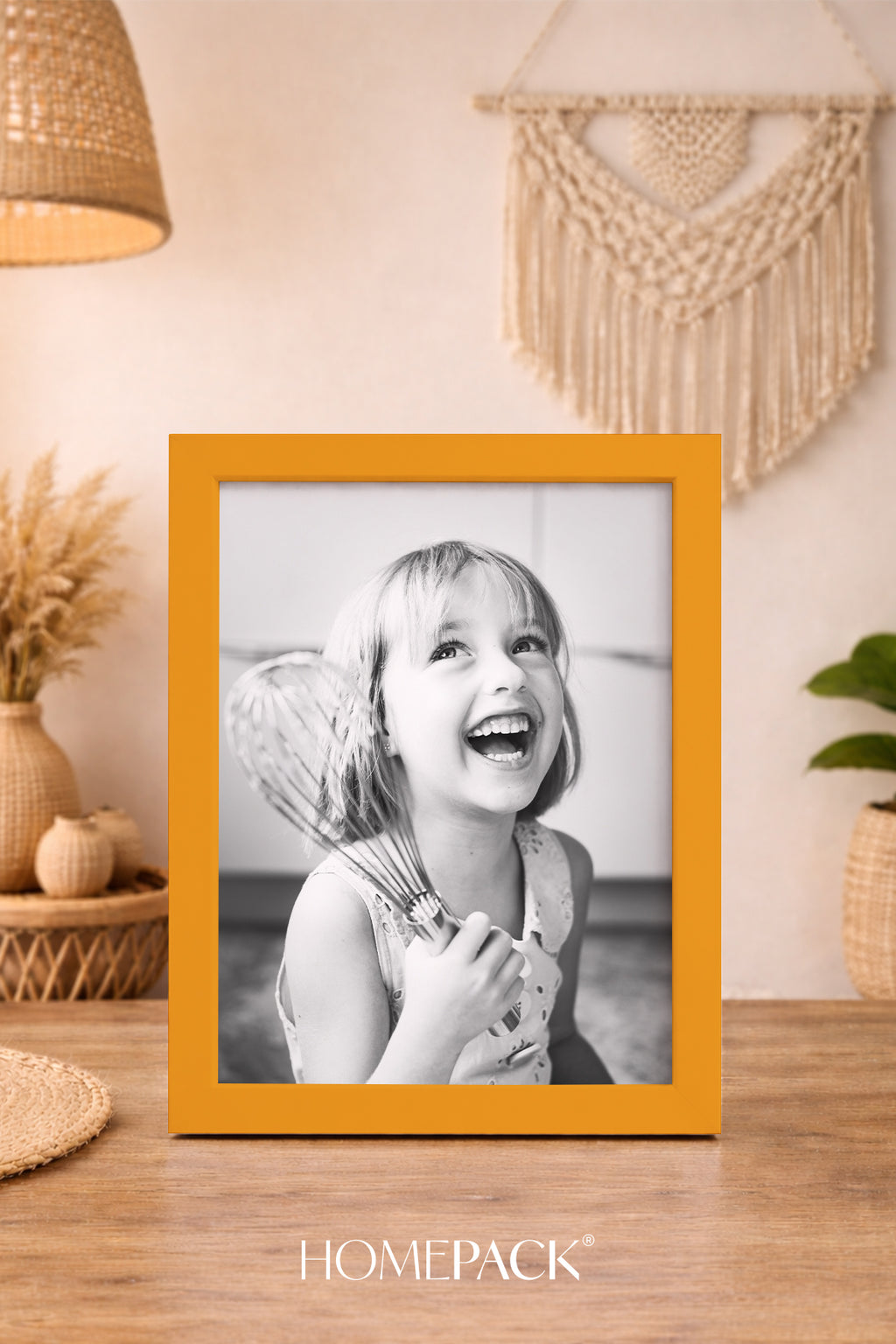 Masaüstü Resim Çerçevesi, Fotoğraf Çerçevesi - SARI