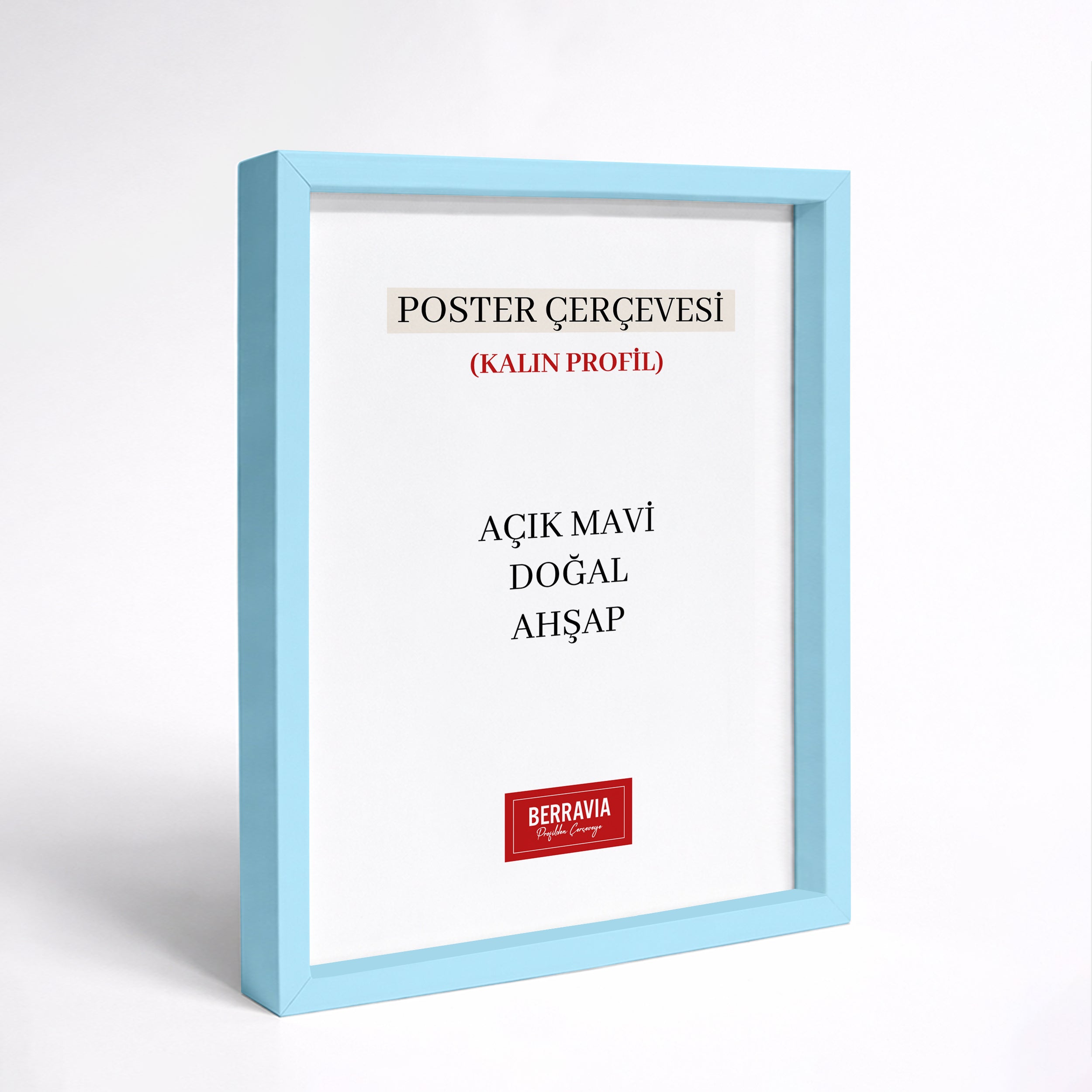 Hazır Poster, Resim Çerçevesi - Açık Mavi