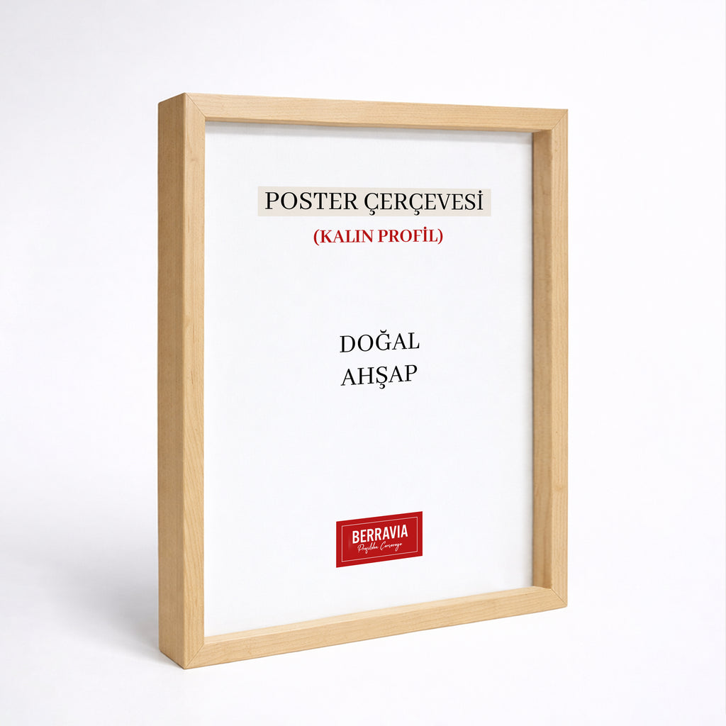 Hazır Poster, Resim Çerçevesi - Doğal Ahşap