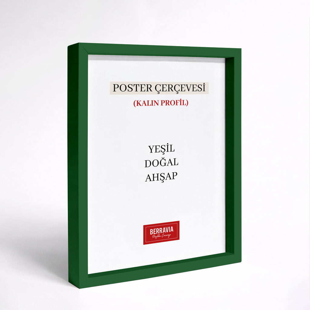Hazır Poster, Resim Çerçevesi - Yeşil