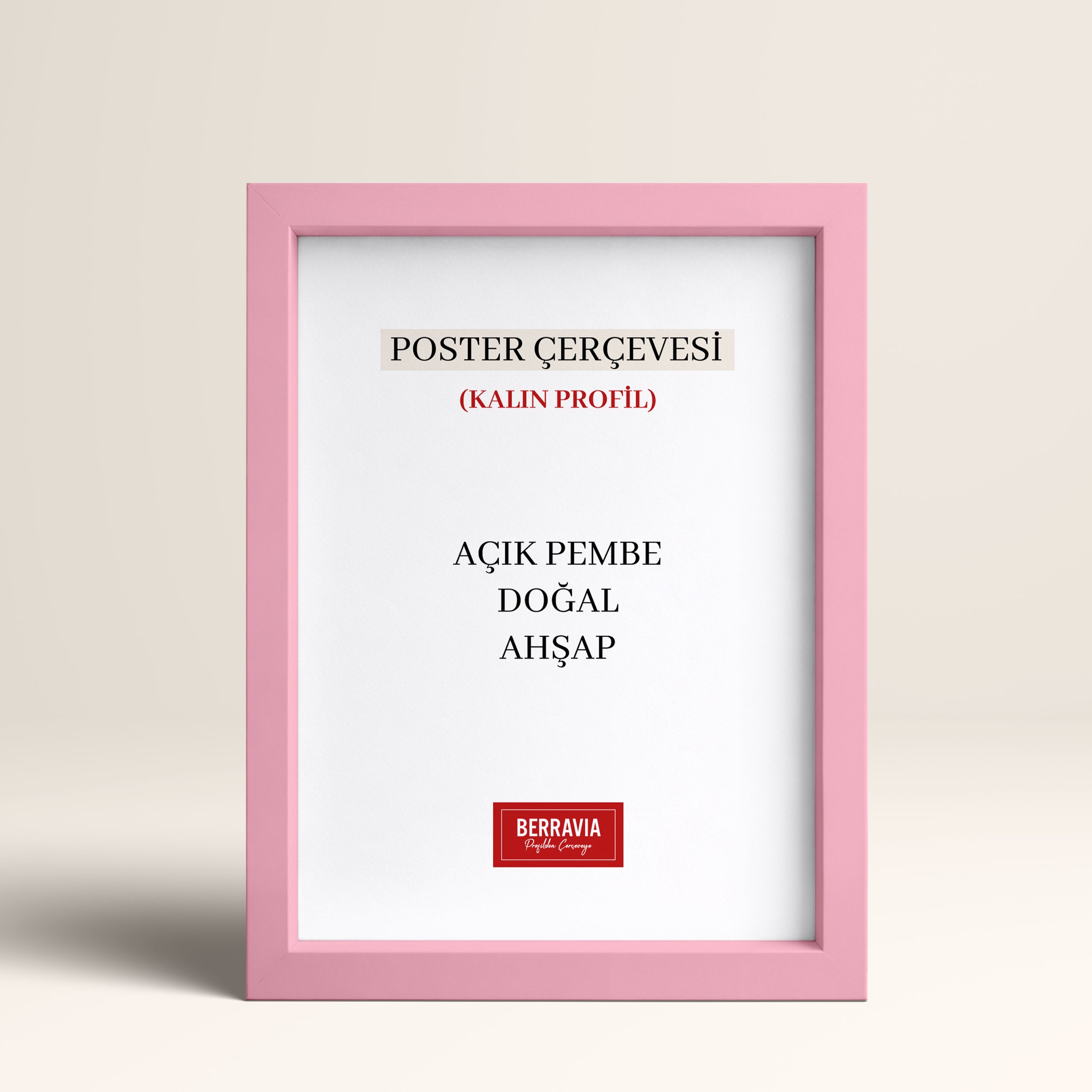 Hazır Poster, Resim Çerçevesi - Pembe