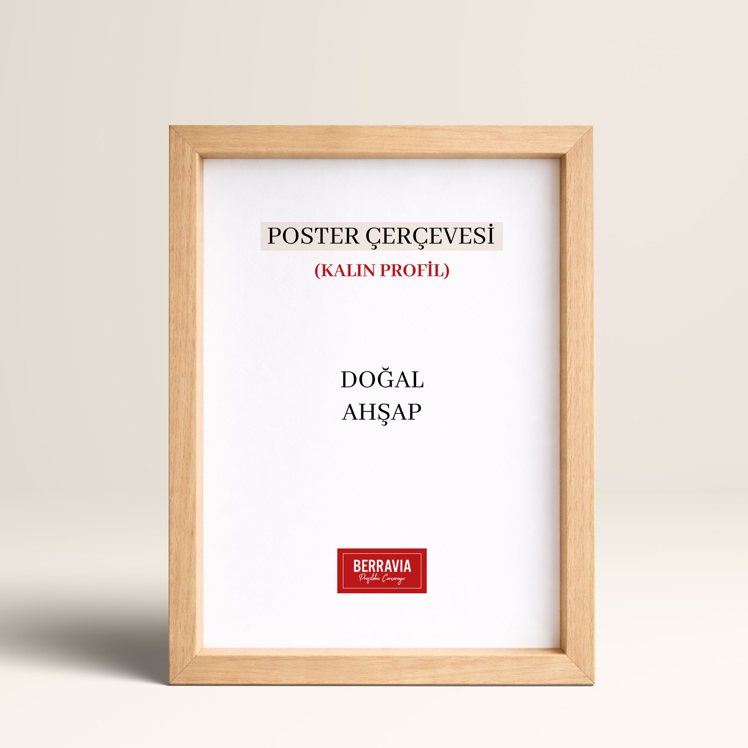 Hazır Poster, Resim Çerçevesi - Doğal Ahşap