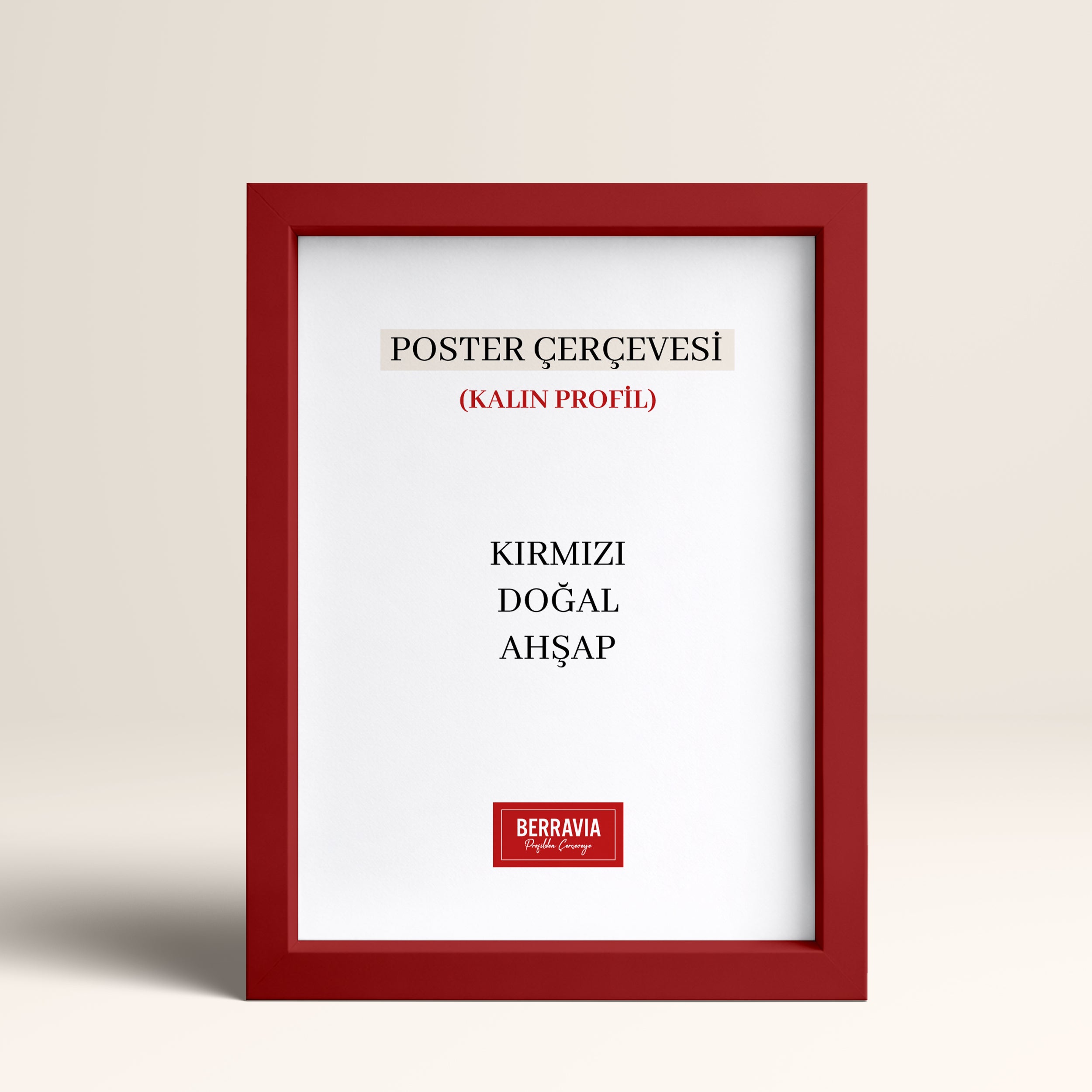 Hazır Poster, Resim Çerçevesi - Kırmızı