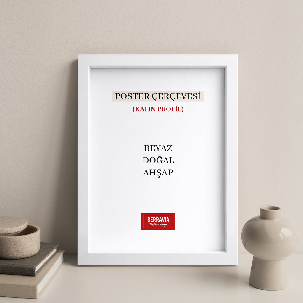 Hazır Poster, Resim Çerçevesi - Beyaz