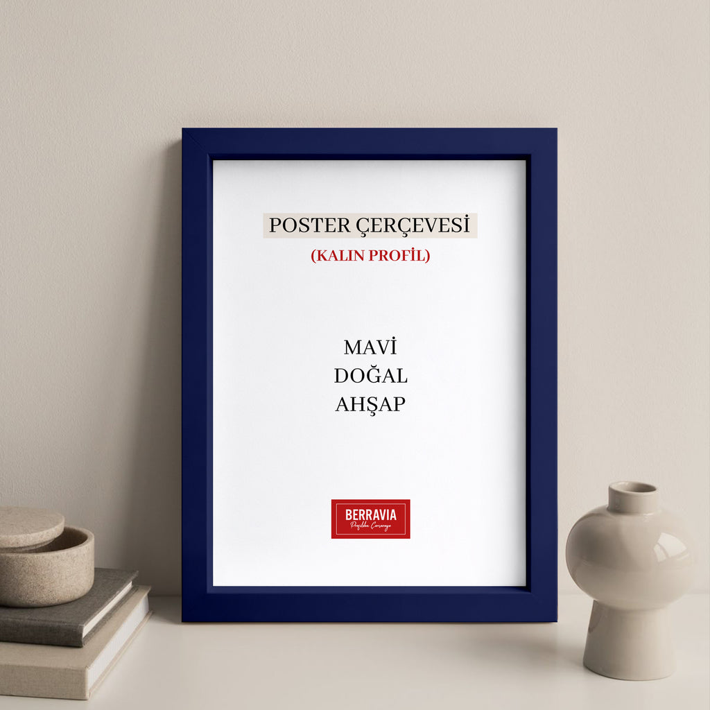 Hazır Poster, Resim Çerçevesi - Mavi
