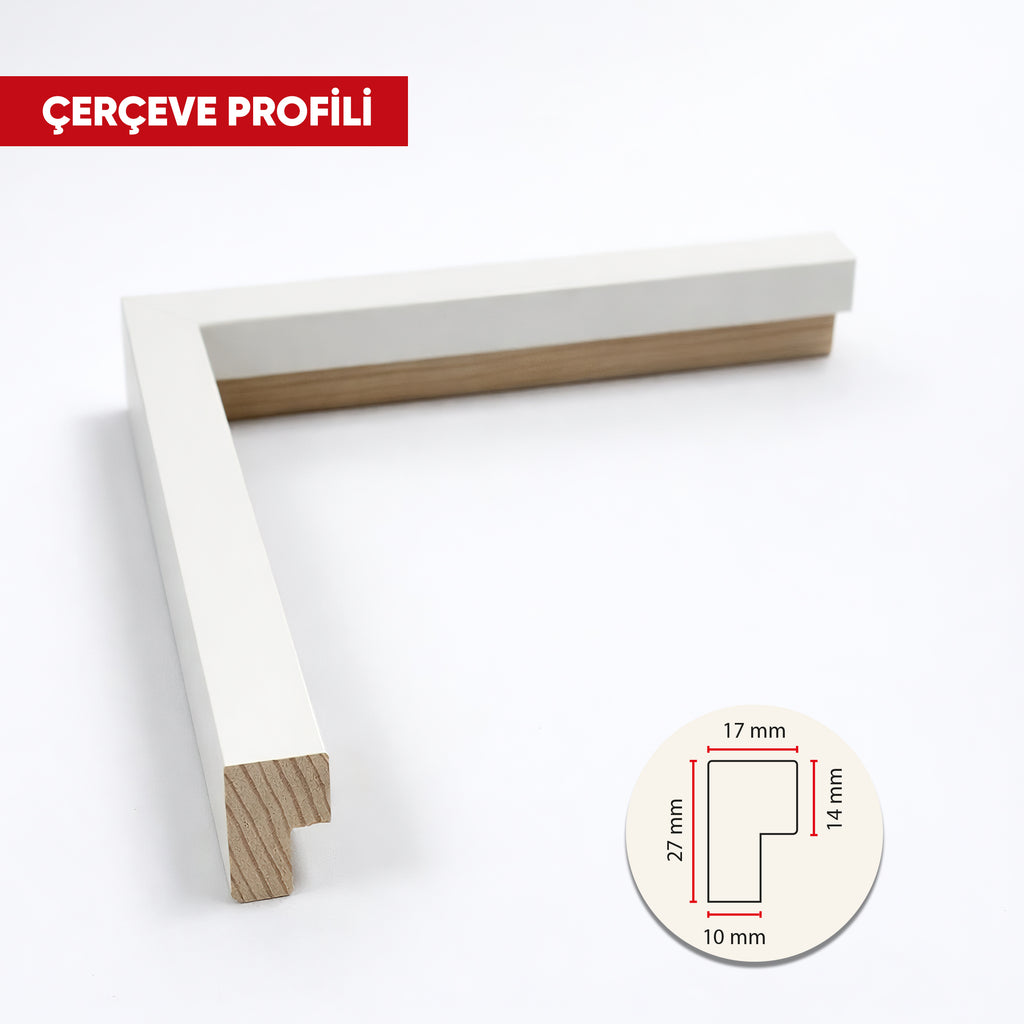 Hazır Poster, Resim Çerçevesi - Beyaz