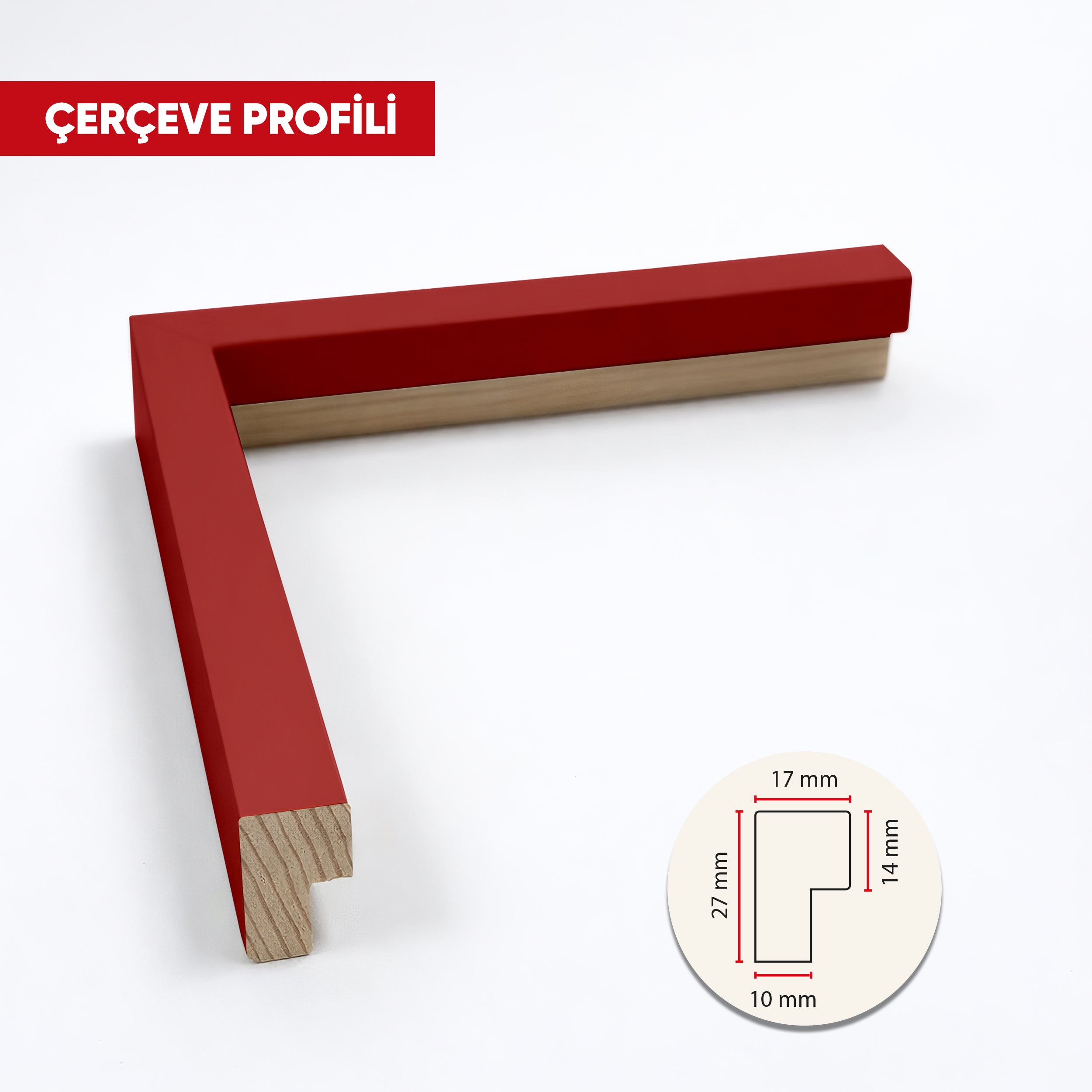 Hazır Poster, Resim Çerçevesi - Kırmızı