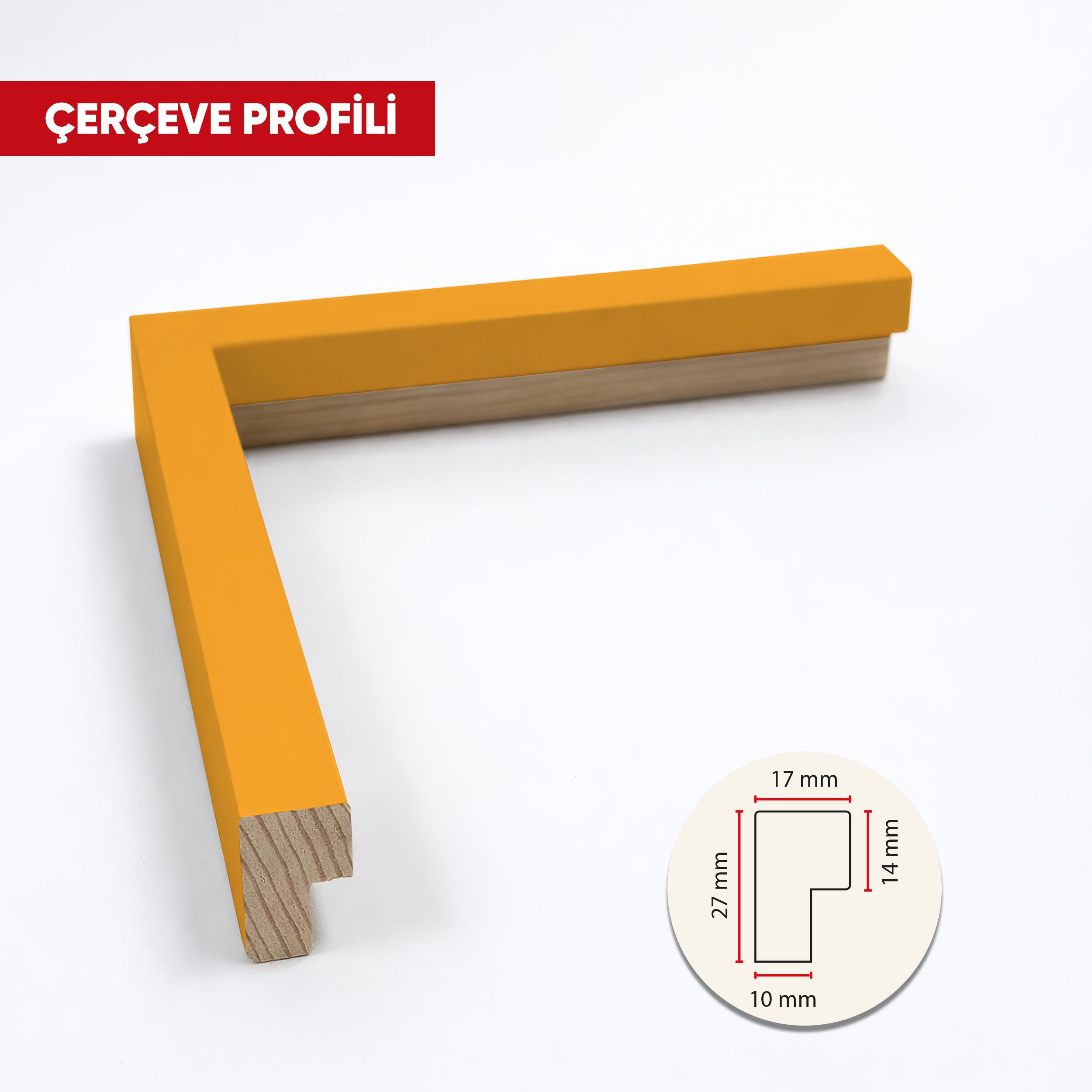 Hazır Poster, Resim Çerçevesi - Sarı