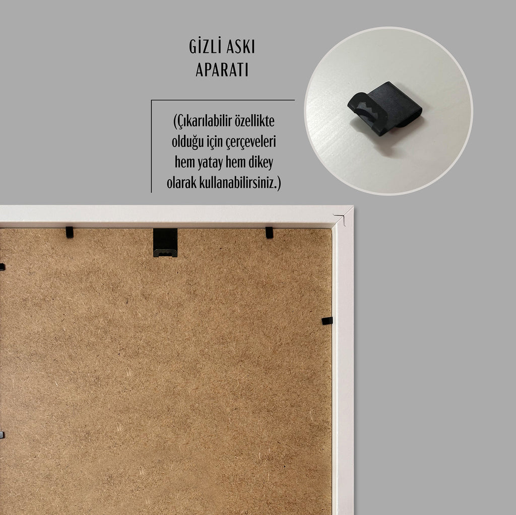 Hazır Poster, Resim Çerçevesi - Beyaz