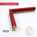AHŞAP PROFİL KIRMIZI - 17x27 MM