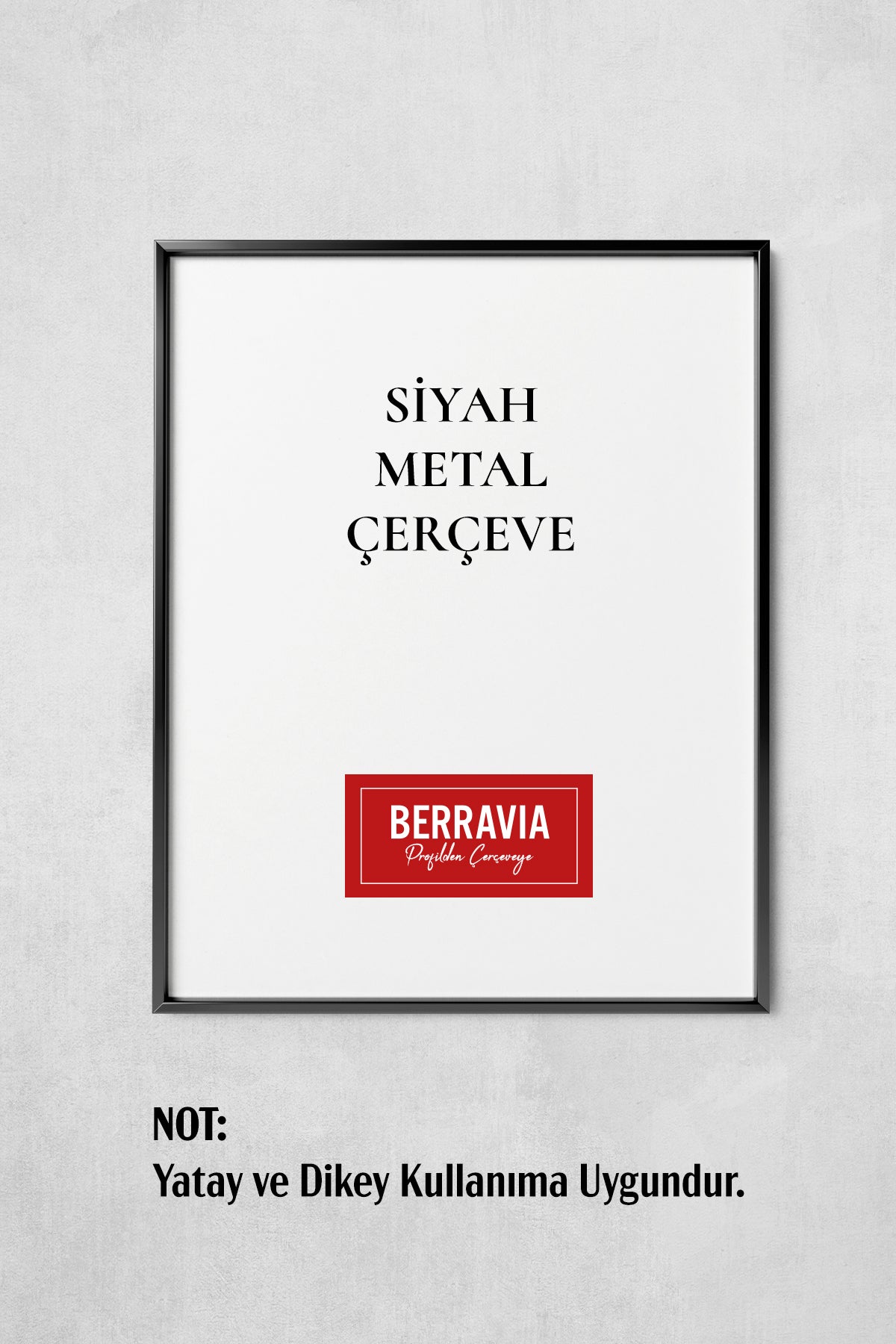 Metal Poster/Fotoğraf Çerçevesi - Siyah