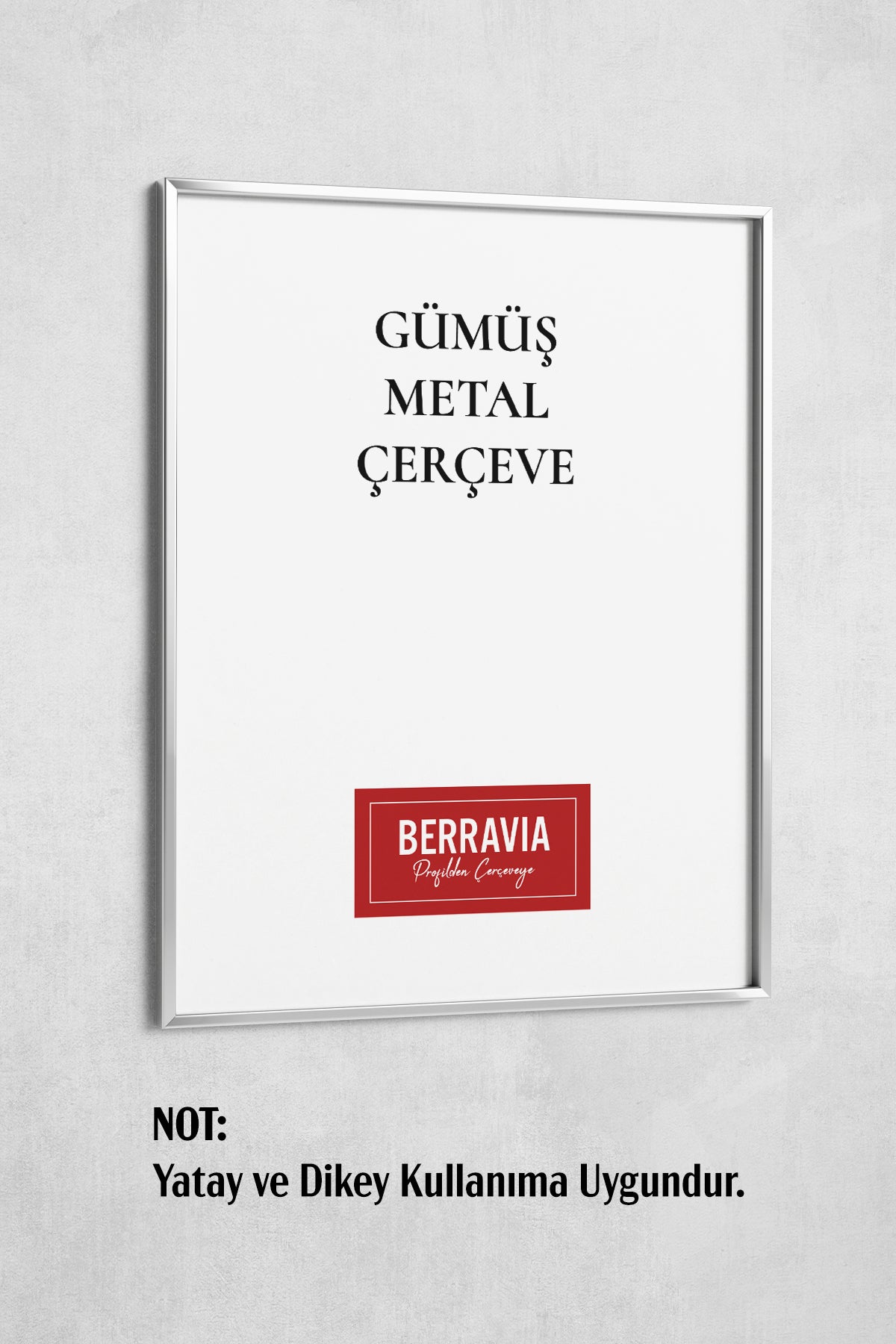 Metal Poster/Fotoğraf Çerçevesi - Gümüş