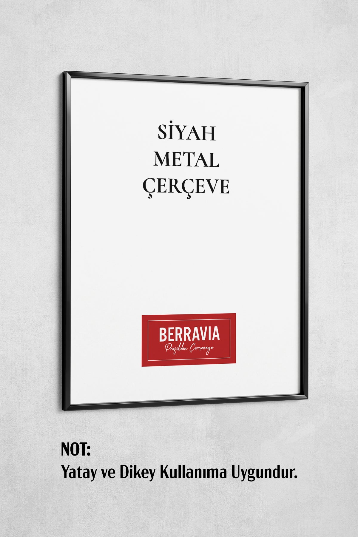 Metal Poster/Fotoğraf Çerçevesi - Siyah